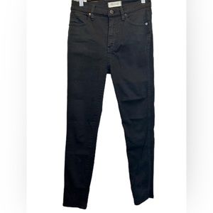 Madewell 10” High-Rise skinny jeans Black size 27